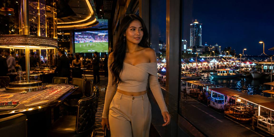 Meja Baccarat, Roulette dan Blackjack dengan Dealer Sebenar